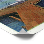 Aussicht auf den Hafen von Harwiport Wychmere Poster (Ecke)