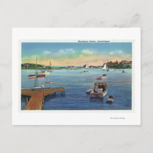 Aussicht auf den Hafen von Harwiport Wychmere Postkarte