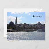 Aussicht auf den Hafen von Istanbul Postkarte (Vorne/Hinten)