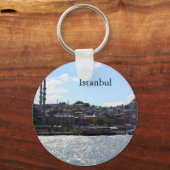 Aussicht auf den Hafen von Istanbul Schlüsselanhänger (Vorderseite)