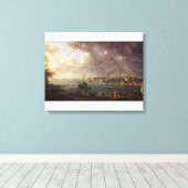 Aussicht auf den Hafen von Lorient Leinwanddruck (Insitu (Holzboden))