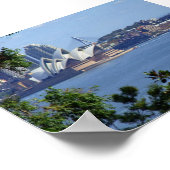 Aussicht auf den Hafen von Sydney Poster (Ecke)