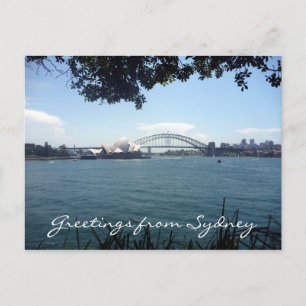 Aussicht auf den Hafen von Sydney Postkarte