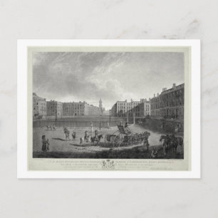 Aussicht auf den Hannover Platz, graviert von Robe Postkarte