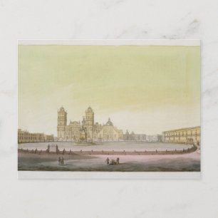 Aussicht auf den Hauptplatz von Mexiko-Stadt (Farb Postkarte