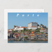 Aussicht auf den historischen Teil von Porto. Postkarte (Vorne/Hinten)