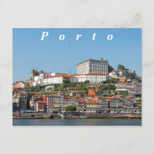 Aussicht auf den historischen Teil von Porto. Postkarte