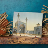 Aussicht auf den Hof des Mesdjid-i-Shah, Isfah Fotoplatte (Seite)