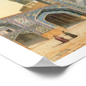 Aussicht auf den Hof des Mesdjid-i-Shah, Isfah Poster (Ecke)