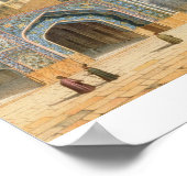 Aussicht auf den Hof des Mesdjid-i-Shah, Isfah Poster (Ecke)