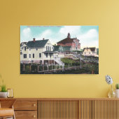 Aussicht auf den Hügel der High School, Residenzen Leinwanddruck (Insitu (Wohnzimmer))