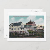 Aussicht auf den Hügel der High School, Residenzen Postkarte (Vorne/Hinten)