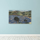 Aussicht auf den Isthmus-Hafen Leinwanddruck (Insitu (Holzboden))