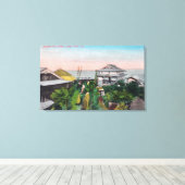 Aussicht auf den japanischen Teegarten Leinwanddruck (Insitu (Holzboden))