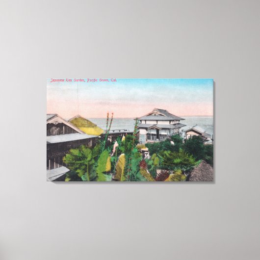 Aussicht auf den japanischen Teegarten Leinwanddruck (Vorderseite)