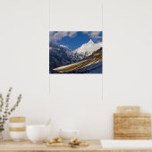 Aussicht auf den Jichu Drake, Bhutan. Poster (Küche)