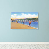 Aussicht auf den Lachsfang Leinwanddruck (Insitu (Holzboden))