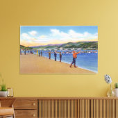 Aussicht auf den Lachsfang Leinwanddruck (Insitu (Wohnzimmer))