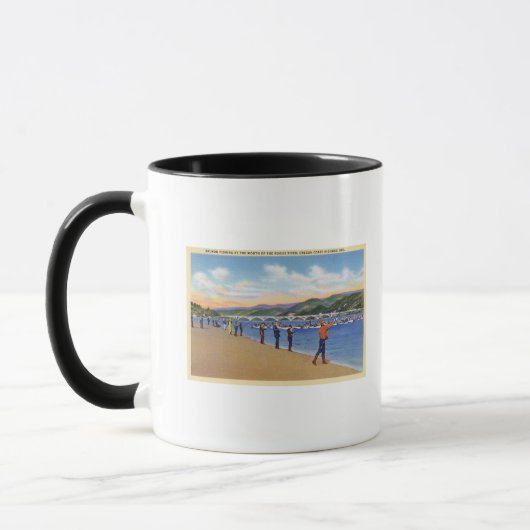 Aussicht auf den Lachsfang Tasse (Links)