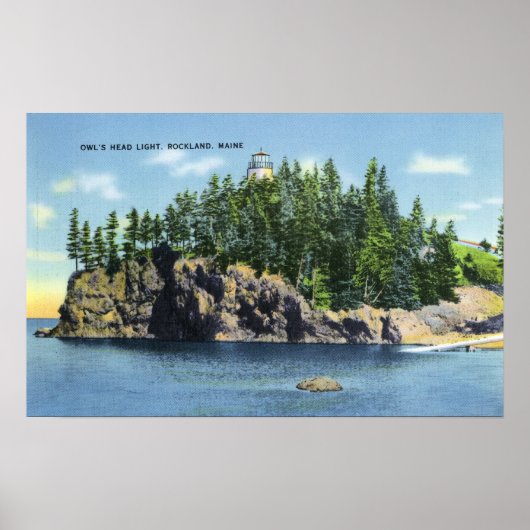 Aussicht auf den Leuchtturm der Eule 2 Poster (Vorne)