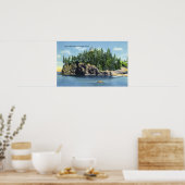 Aussicht auf den Leuchtturm der Eule 2 Poster (Küche)