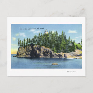 Aussicht auf den Leuchtturm der Eule 2 Postkarte