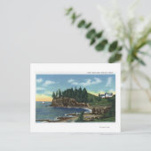 Aussicht auf den Leuchtturm der Eule Postkarte (Stehend Vorderseite)