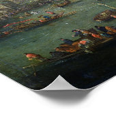 Aussicht auf den Louvre und die Tour de Nesles Poster (Ecke)