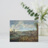 Aussicht auf den Louvre und die Tour de Nesles Postkarte (Stehend Vorderseite)