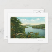 Aussicht auf den Lower Saranac Lake von Bluff Isla Postkarte (Vorne/Hinten)
