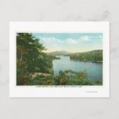 Aussicht auf den Lower Saranac Lake von Bluff Isla Postkarte (Vorderseite)