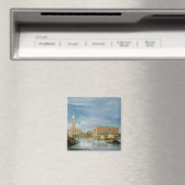 Aussicht auf den Molo und den Palazzo Ducale Magnet (In Situ (Geschirrspüler))