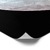 Aussicht auf den Mond von Apollo 11 Poster (Ecke)