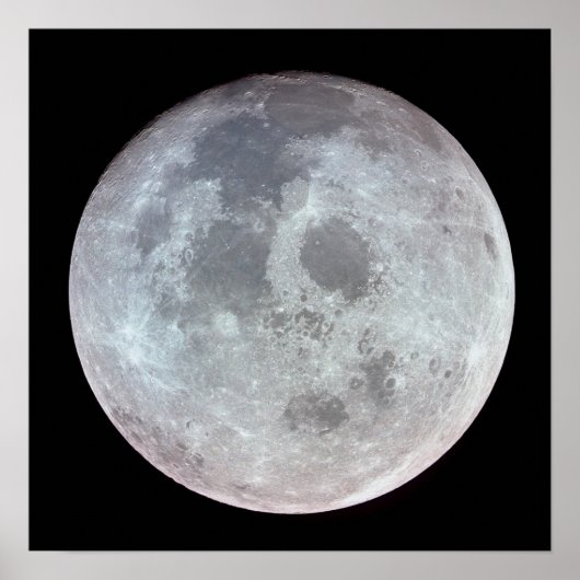 Aussicht auf den Mond von Apollo 11 Poster (Vorne)
