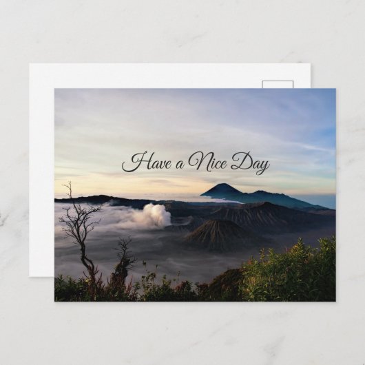 Aussicht auf den Monte Bromo Indonesia Postkarte (Vorne/Hinten)