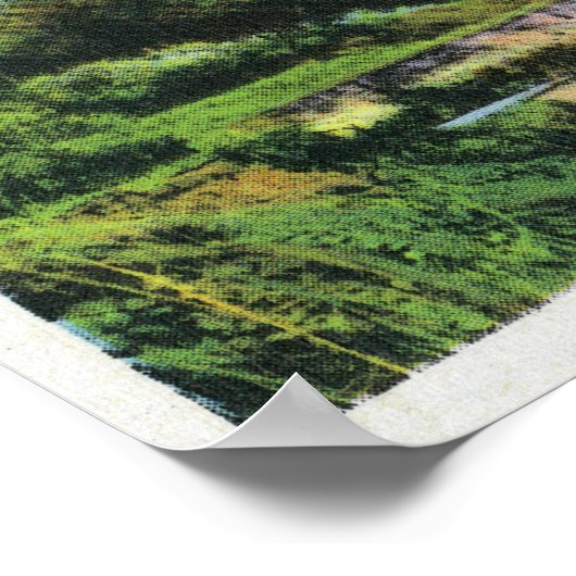 Aussicht auf den Monte Majestic und die Landung vo Poster (Ecke)