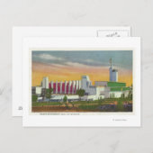 Aussicht auf den Nordeingang, Saal der Wissenschaf Postkarte (Vorne/Hinten)