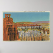 Aussicht auf den Osiris-Tempel Poster (Vorne)