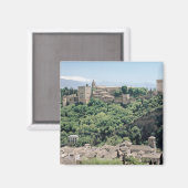 Aussicht auf den Palast der Alhambra Magnet (Vorderseite/Rückseite)
