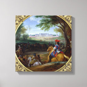 Aussicht auf den Palast von Versailles im Jahre 16 Leinwanddruck