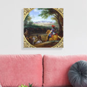 Aussicht auf den Palast von Versailles im Jahre 16 Leinwanddruck (Insitu (Wohnzimmer))