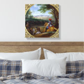 Aussicht auf den Palast von Versailles im Jahre 16 Leinwanddruck (Insitu (Schlafzimmer))