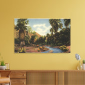 Aussicht auf den Palm Springs Canyon Leinwanddruck (Insitu (Wohnzimmer))