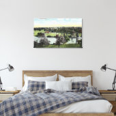 Aussicht auf den Park Green Hill Leinwanddruck (Insitu (Schlafzimmer))