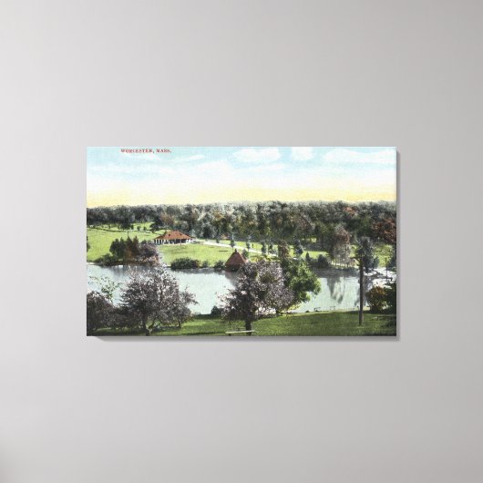 Aussicht auf den Park Green Hill Leinwanddruck (Vorderseite)