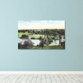 Aussicht auf den Park Green Hill Leinwanddruck (Insitu (Holzboden))