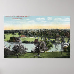 Aussicht auf den Park Green Hill Poster