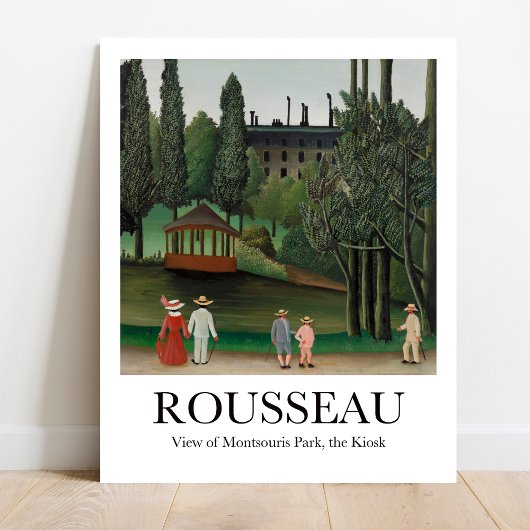 Aussicht auf den Park Montsouris, Kiosk Henri Rous Poster