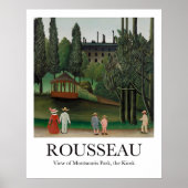 Aussicht auf den Park Montsouris, Kiosk Henri Rous Poster (Vorne)