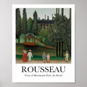Aussicht auf den Park Montsouris, Kiosk Henri Rous Poster (Vorne)
